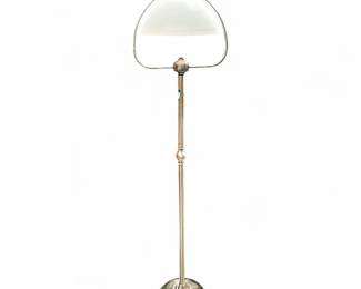 Classic Torchiere Floor Lamp w/ Frosted Glass Shade