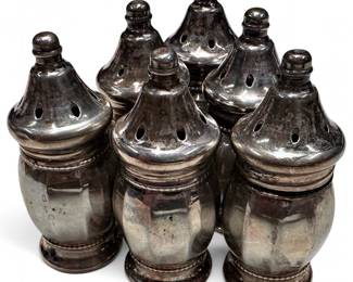 6 Sterling Silver Lord Silver Inc Shakers 50g