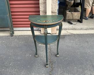 Italian Provincial Style Demilune Side Table