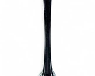 Tall Black Glass Vase