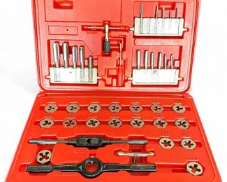 Tap & Die Set in Red Molded Case