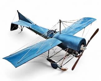 Vintage Metal Pottery Barn Model Of A 1912 Blackburn Monoplane