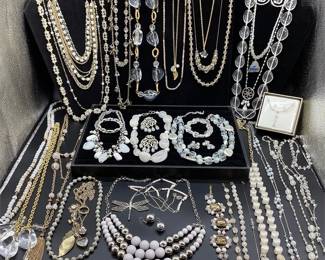 Clear, White, Opaque, Grey, Stone, Rock, Crystal, and Glass Jewelry