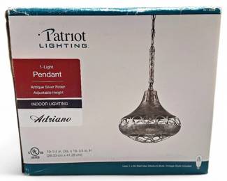 Patriot Lighting Adriano 1-Light Pendant Fixture