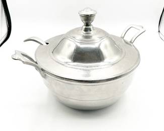Wilton Armetale Pewter Covered Soup Tureen w/ Ladle