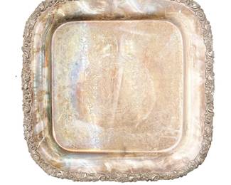 Webster-Wilcox International Silverplate Rococo Tray
