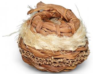 Mika McCann Fiber Art Basket Sculpture