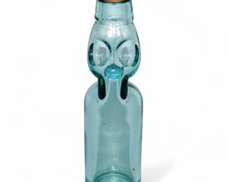 Vintage Glass Codd-Neck Bottle