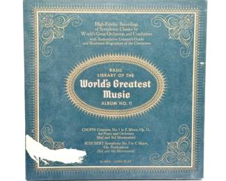 "Basic Library of the World's Greatest Music" Album No. 11 Vinyl Record