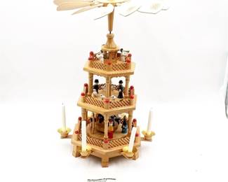 Wooden Christmas Pyramid with Candles