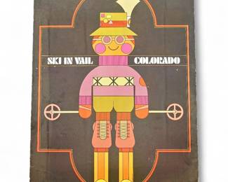 Vintage Gene Hoffman "Ski In Vail Colorado" Poster