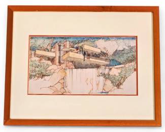 MOMA Framed Print Of Frank Lloyd Wright's Fallingwater House