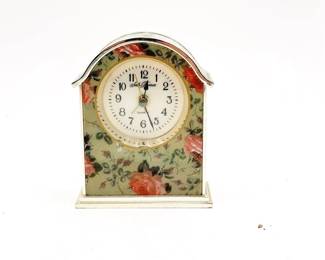 Seth Thomas Floral Mantel-Style Quartz Clock