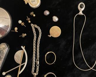 14k gold and sterling silver jewelry . Prices vary.