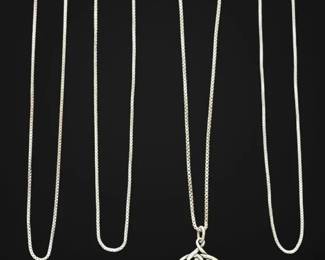 Sterling Silver Chain Necklaces Rings 16.5g