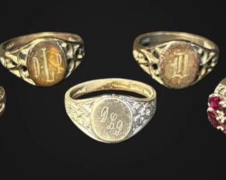 Sterling Silver Rings 16.2g