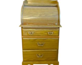 Riverside Wooden Roll Top Desk