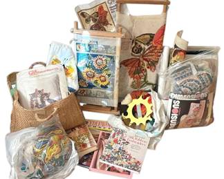 Needlepoint, Crewels, Embroidery, Cross Stitch  Mystery Crafting Bundle