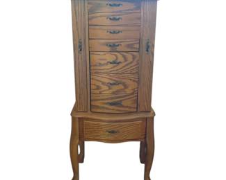 40 Tall Wooden Jewelry Storage Chest