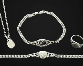 Sterling Silver DPL Inital Jewelry 22.8g