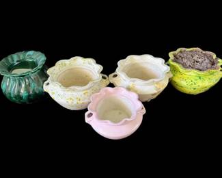 Medium Small Ruffled Planters