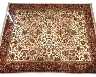 Red Gold Persian Style Area Rug 11 x 8ft