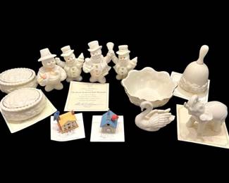 Lenox Snowmen, Keepsake Boxes, More