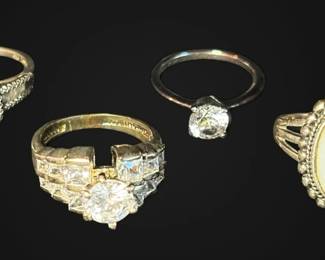 Sterling Silver Rings 13.7g