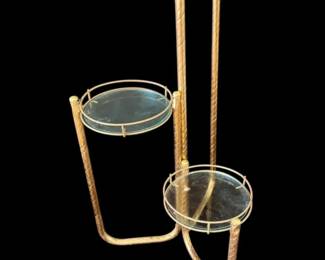 009 Vintage 3Tiered Brass Plant Stand