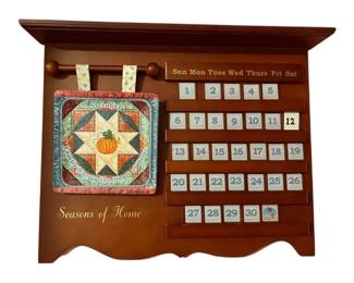 Seasons Of Home Wooden Wall Calendar