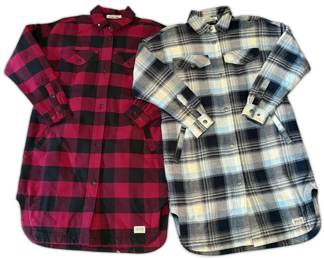 Duluth Trading Co. Womens Folklore Flannel Dusters Size M