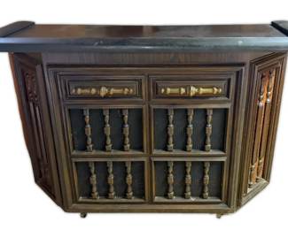 006 MidCentury Bar Cabinet Stereo System