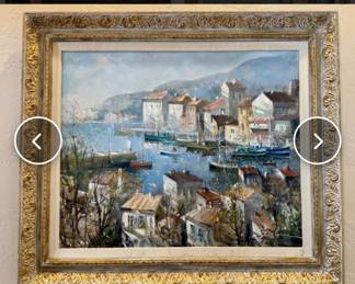 Lucien Delatour 1925 to 2011 French Artist oil on canvas