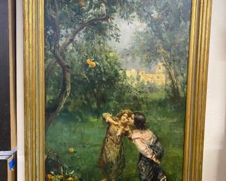 Giovanni Panza 1894 to 1989 Italian Artist oil on canvas