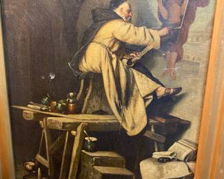 François Frederick Chevalier oil on campus 1812 to? French Artist.