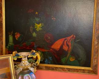 Signed and dated 1928 oil on canvas very large