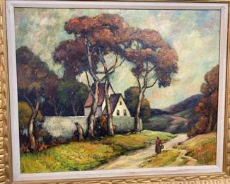 George Jensen Artist 1878 to 1977 Ohio oil on canvas
