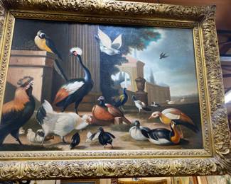 Fabulous Large 19th century oil on board
