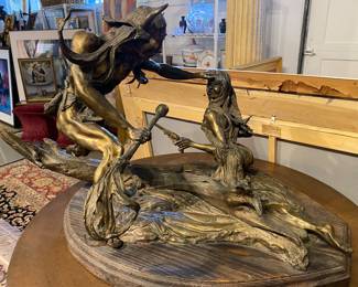 Fabulous bronze by Jim Thomas entitled the refusal signed and numbered