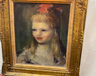 Jerri Ricci 1916 to 1995 Massachusetts Artist oil on canvas.