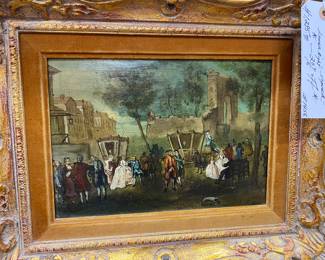 Jean Broc French painter oil on board 1771 to 1850