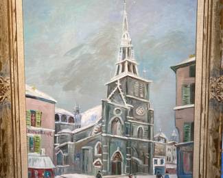 Maurice Utrillo oil on canvas !