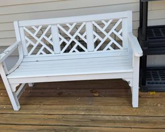 outdoor bench