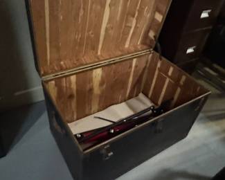 Vintage Amelia Earhart N.J. Cedar Lined Steamer Trunk