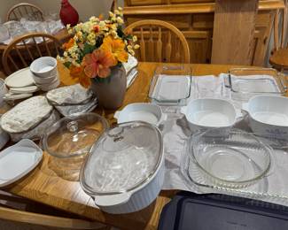 Pyrex & Corning ware - many more not shown