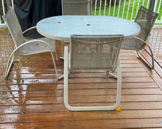 Outdoor furniture & Weber grill