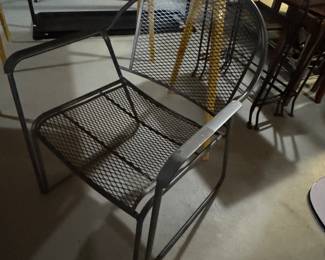 metal outdoor chair