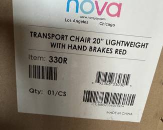Nova new in box Transport Chair