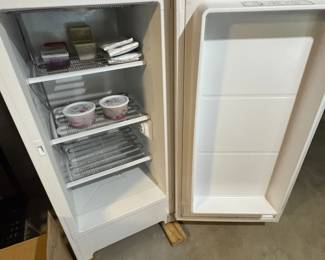 Open standing Kenmore freezer