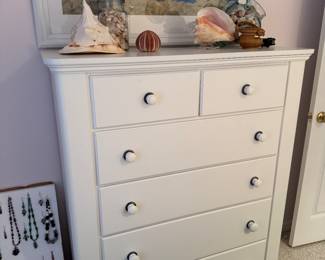 White painted dresser